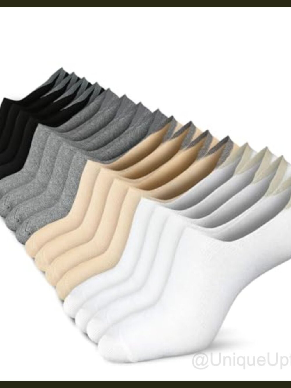Cotton No Show Socks Low Cut Non Slip Liner Socks for Women